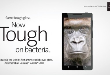 اولین گوشی با صفحه نمایش ضدباکتری3