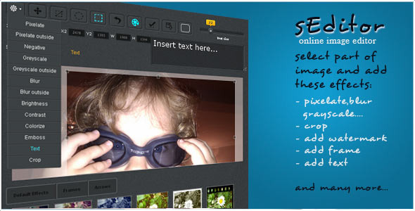 اسکریپت ویرایش عکس حرفه ای sEditor نسخه 2.7