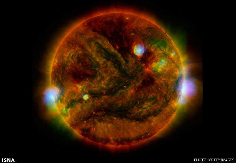 تصویر خورشید با دید پرتوی X