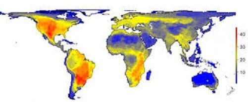 نقشه جهان بدون انسان