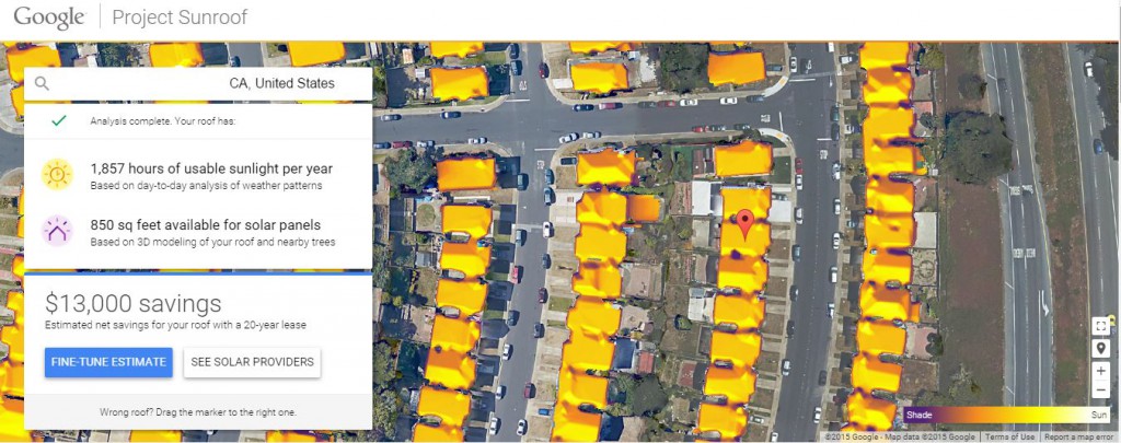 پروژه سقف خورشیدی گوگل