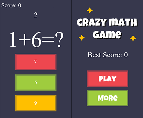 اسکریپت بازی آنلاین Crazy Math ( بازی ریاضی ) نسخه 1.1