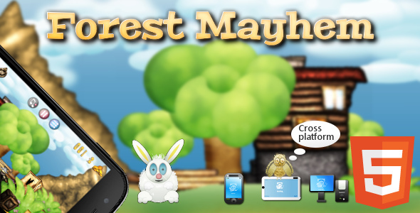 بازی تحت وب Html5 به نام Forest Mayhem