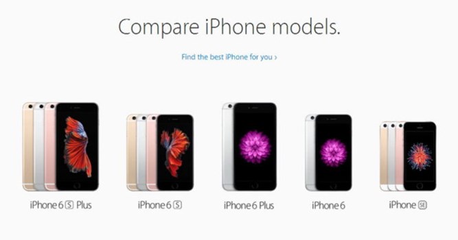 حذف شدن آیفون 5s از لیست محصولات اپل