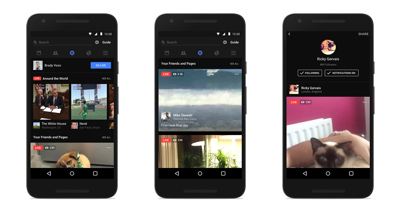 قابلیت های سرویس Facebook Live