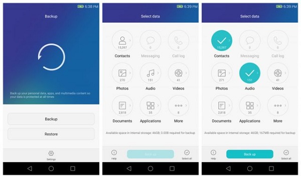 اپ اختصاصی backup هواوی