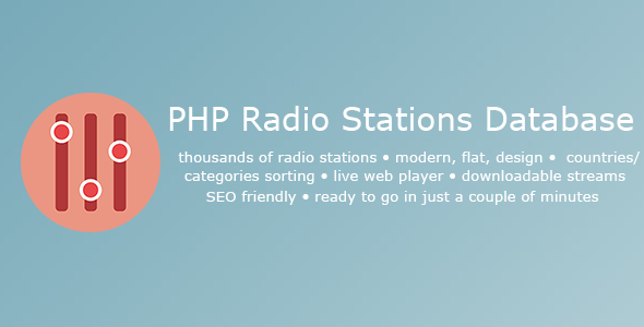 اسکریپت پایگاه رادیویی PHP Radio Stations Database نسخه 1.4