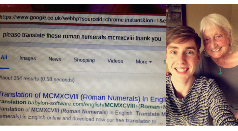 قدر دانی گوگل از مادربزرگ مودب