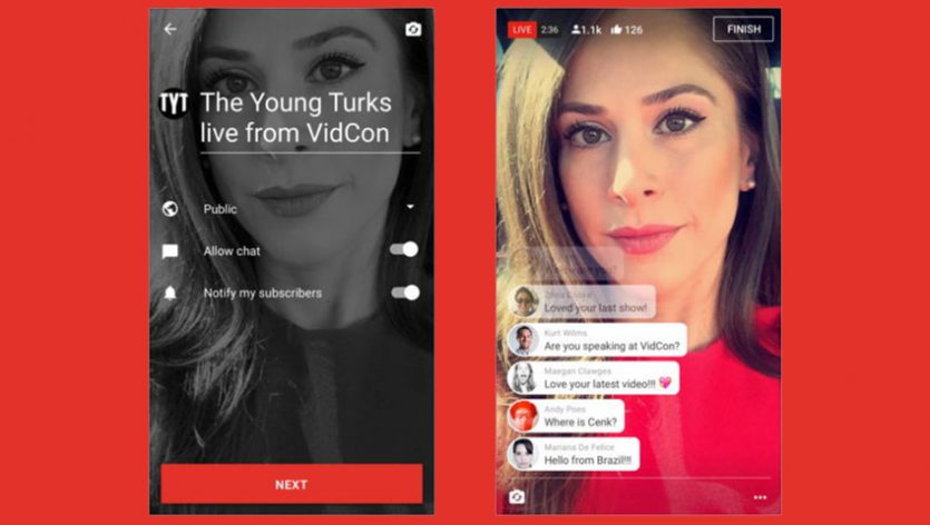 سرویس به اشتراکگذاری زنده یوتیوب