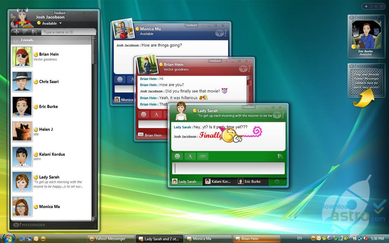 ورود هیجان انگیز یاهو مسنجر به دسکتاپ