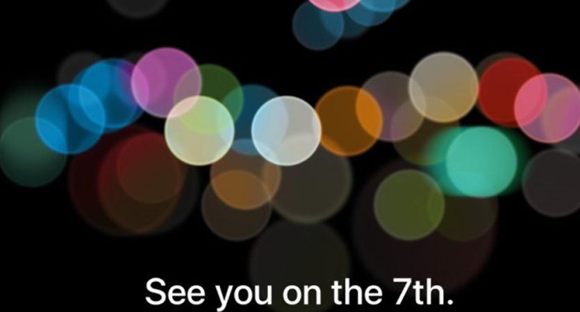 دعوت نامه مراسم رونمایی آیفون 7 و 7 پلاس