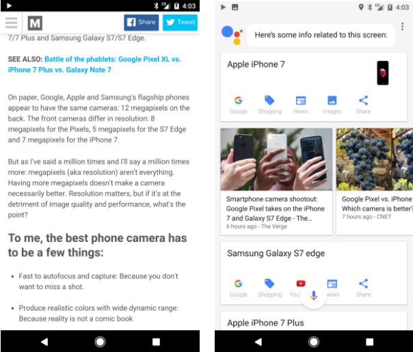 برتری دستیار صوتی گوگل از سیری اپل7