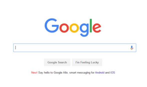 تبلیغات Allo در صفحه اول گوگل