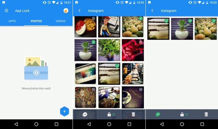 مخفی کردن عکس های گوشی