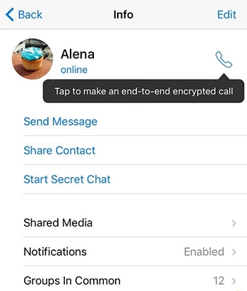 مکالمه صوتی با تلگرام