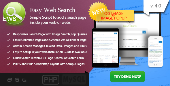 راه اندازی موتور جستجوی شخصی با اسکریپت Easy Web Search