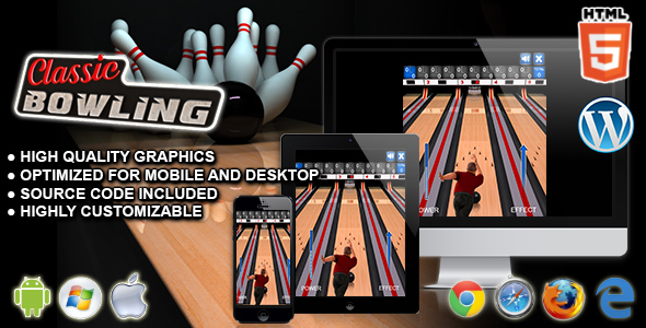 اسکریپت و افزونه وردپرس بازی آنلاین بولینگ Classic Bowling
