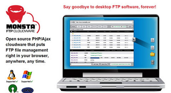 اسکریپت مدیریت فایل ها از طریق FTP با Monsta FTP