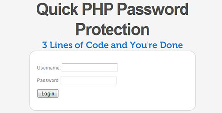 اسکریپت رمز گذاری بر روی صفحات وب سایت با Quick PHP Password