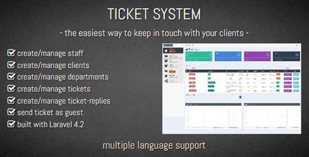 اسکریپت ارسال تیکت و پشتیبانی TICKET SYSTEM