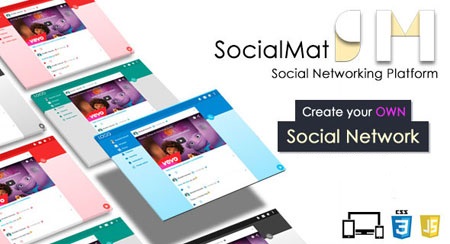 اسکریپت شبکه اجتماعی و جامعه مجازی SocialMat