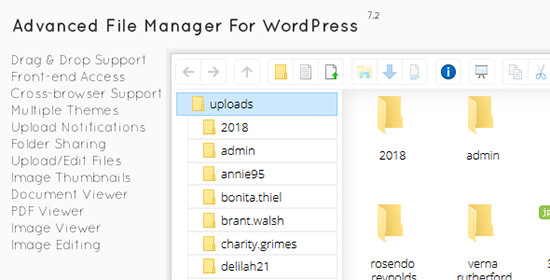 افزونه فایل منیجر وردپرس File Manager