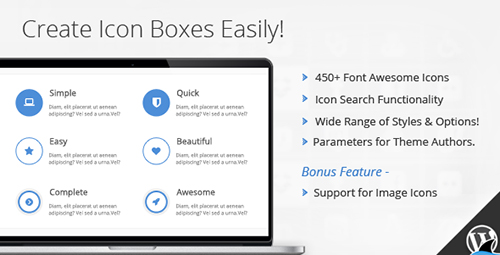 افزونه جعبه آیکون Icon Box برای صفحه ساز WPBakery