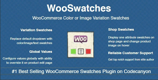 افزونه تصویر و یا رنگ متغیر محصولات متغیر WooSwatches ووکامرس
