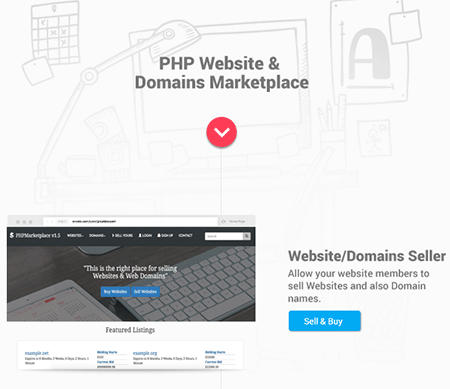 اسکریپت فروش دامنه و سایت PHP Website and Domains Marketplace