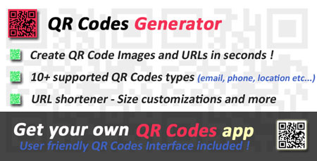 اسکریپت سازنده کد QR با نام QR Codes Ultimate Generator